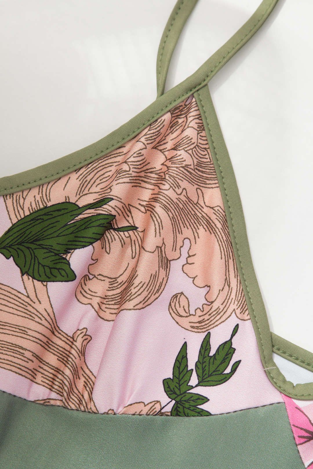 Floral Print V-neck Maxi Slip Dress sold by Micas product image thumbnail 4