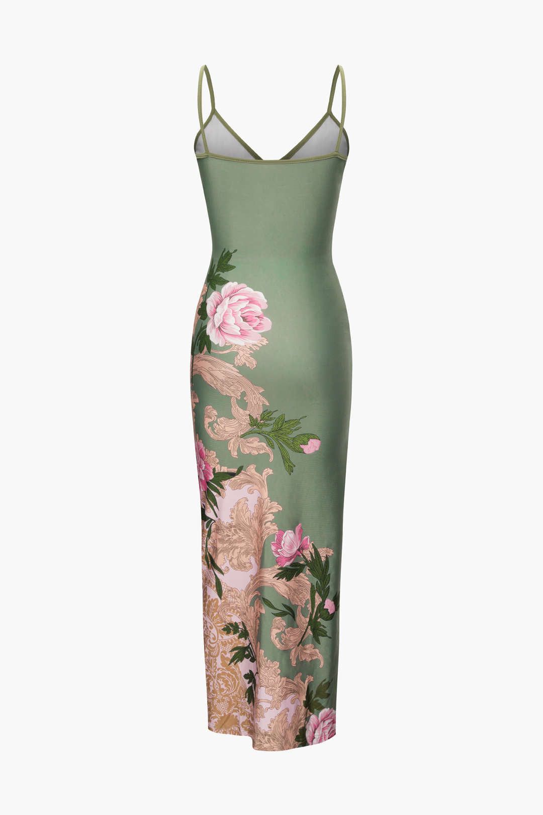 Floral Print V-neck Maxi Slip Dress sold by Micas product image thumbnail 2