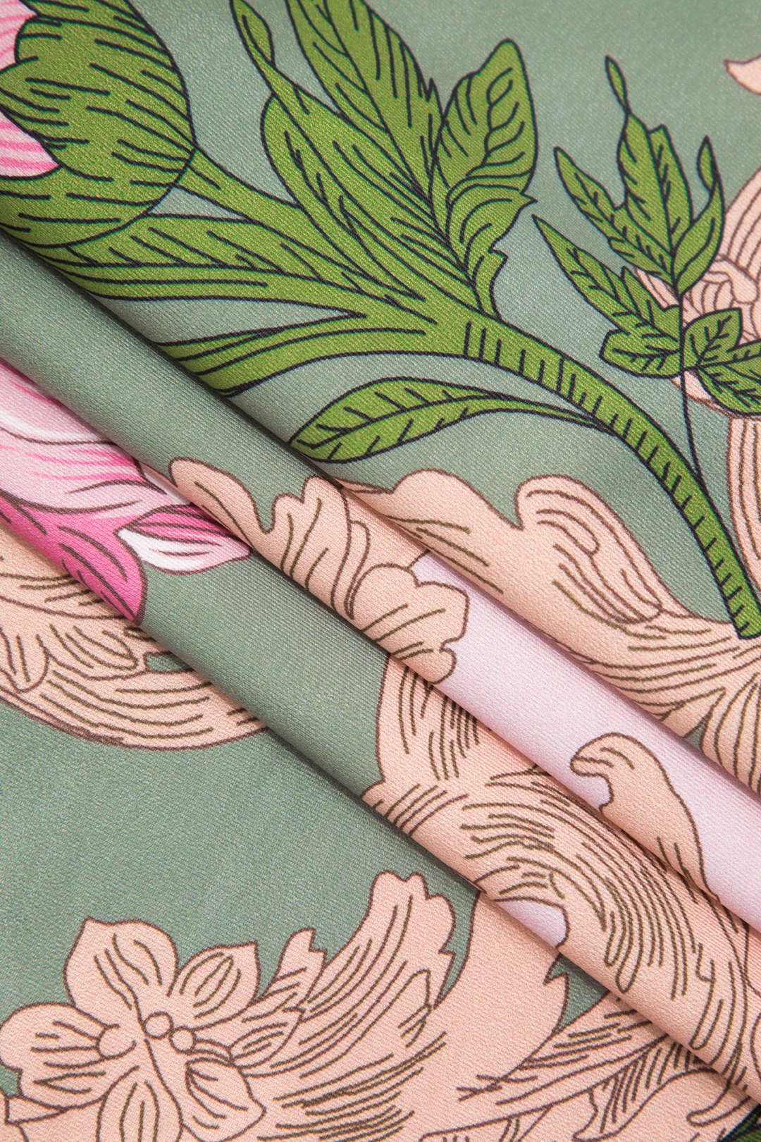 Floral Print V-neck Maxi Slip Dress sold by Micas product image thumbnail 6