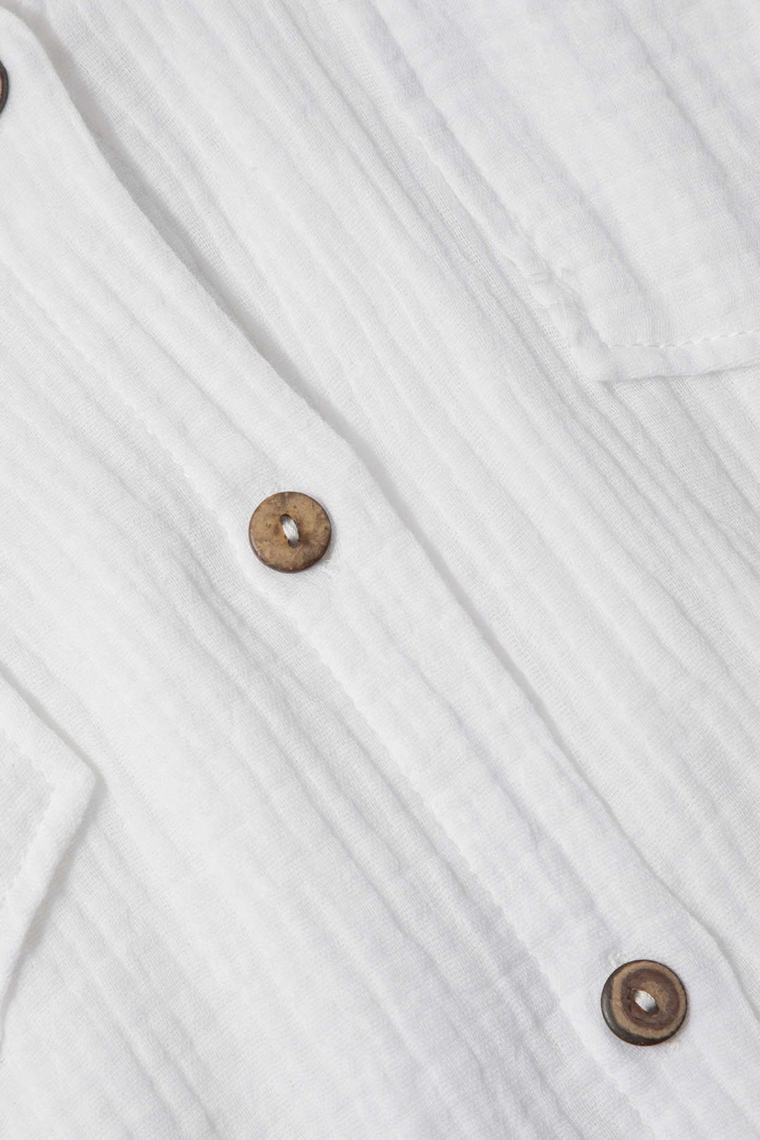 Chest Pocket Long Sleeve Shirt And Tie Waist Shorts Set sold by Micas product image thumbnail 7