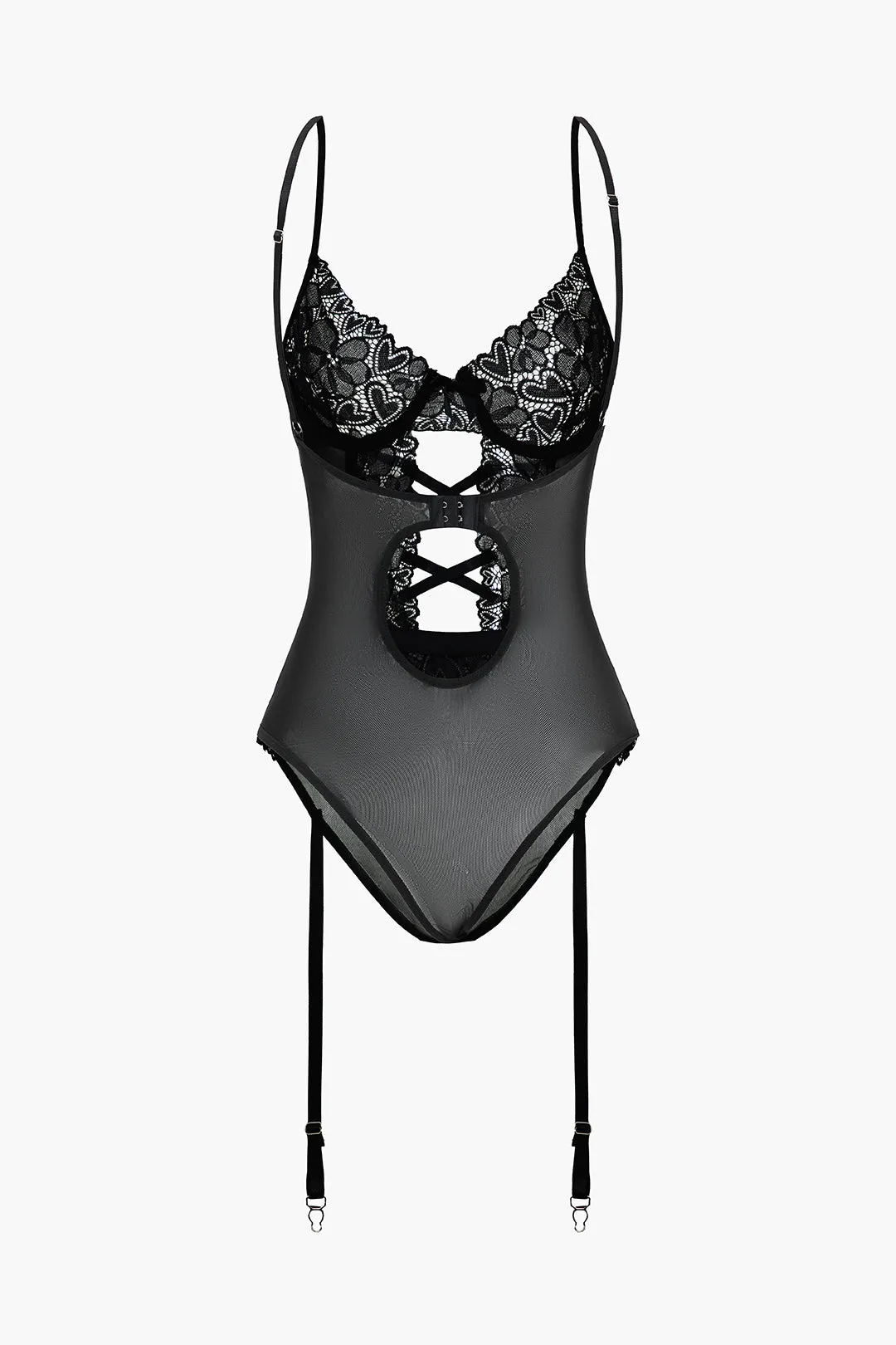 Blonder rygfri ren lingeri strømpebånd sæt sold by Micas product image thumbnail 2