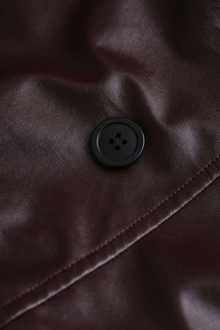 Pu Leather Coat sold by Micas product image thumbnail 2