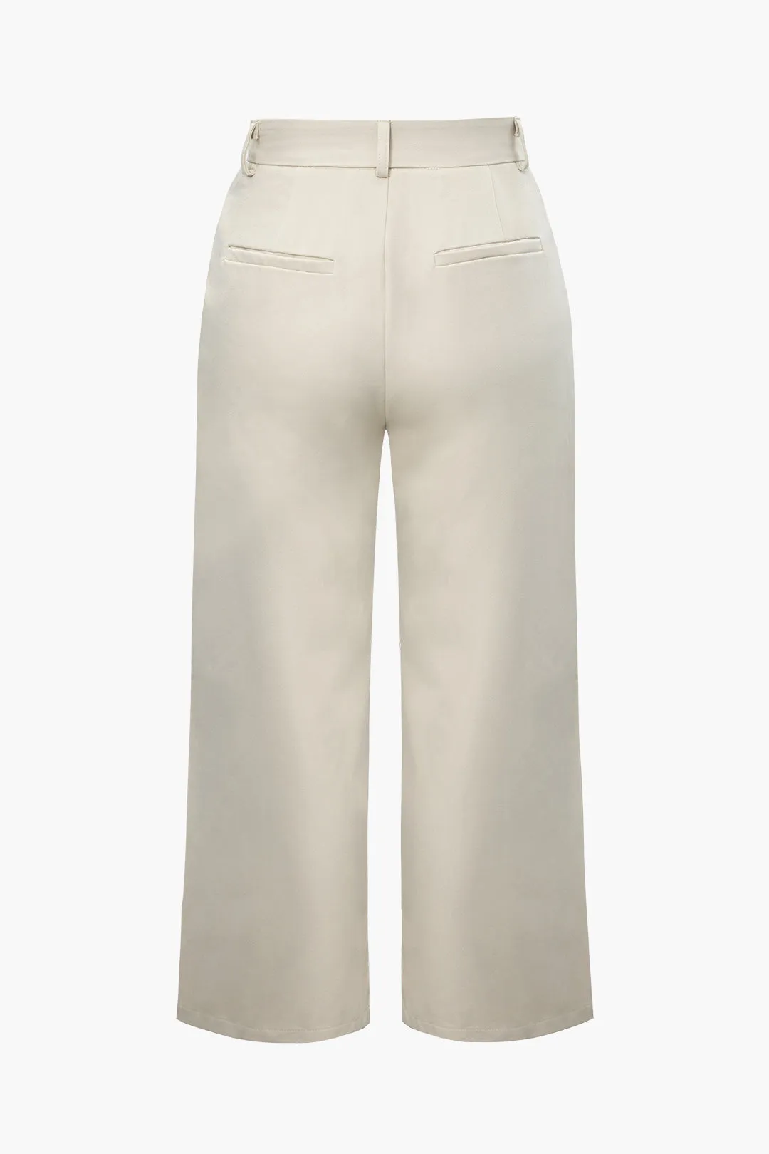 Plus Size Solid Tie Front Top And Trouser Set sold by Micas product image thumbnail 5