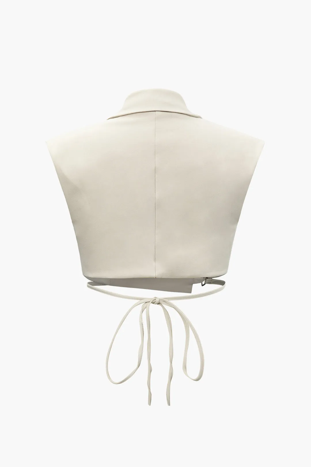 Plus Size Solid Tie Front Top And Trouser Set sold by Micas product image thumbnail 4