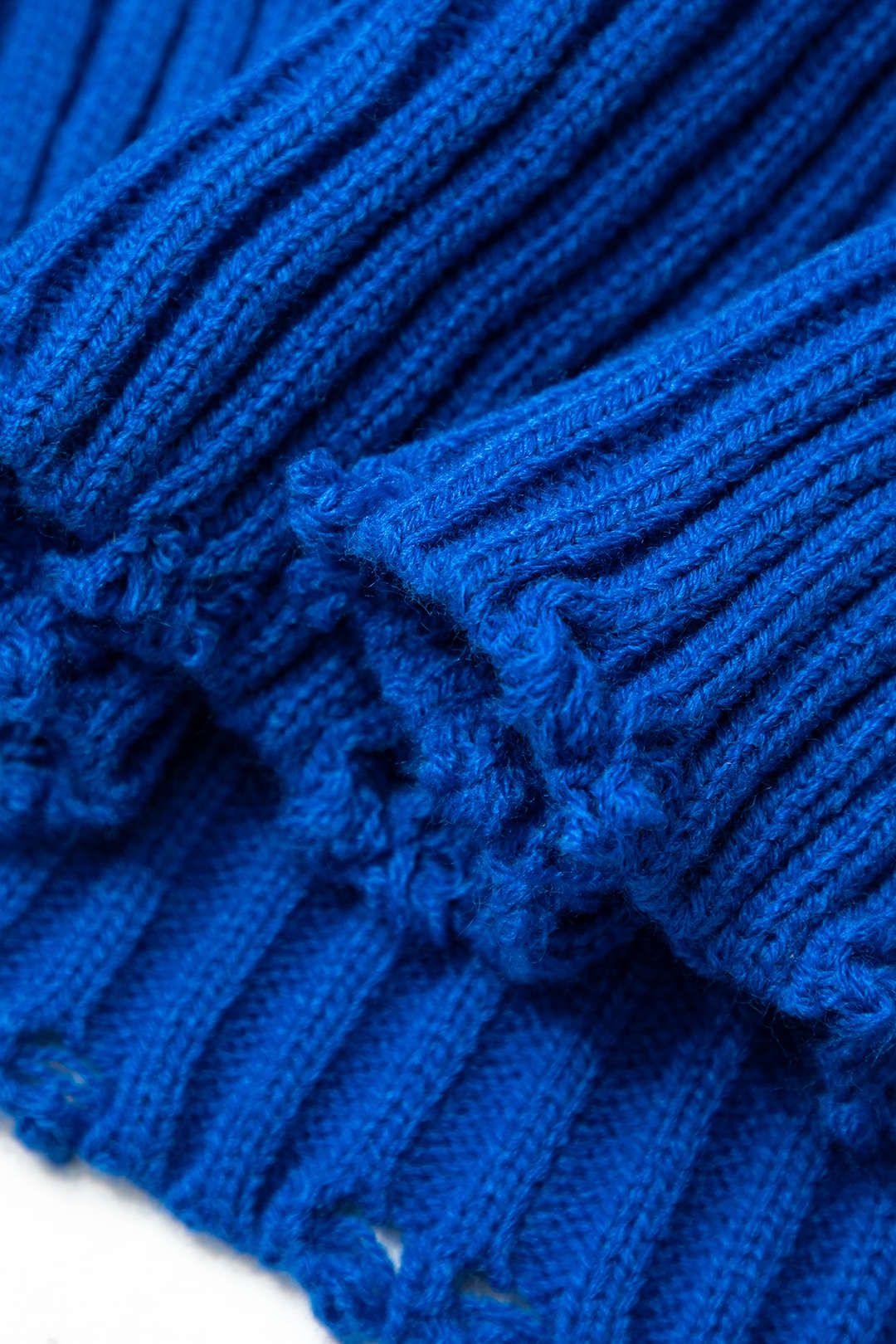 Rib Knit Turtleneck Asymmetric Backless Top With Sleeves And Mini Skirt Set sold by Micas product image thumbnail 9