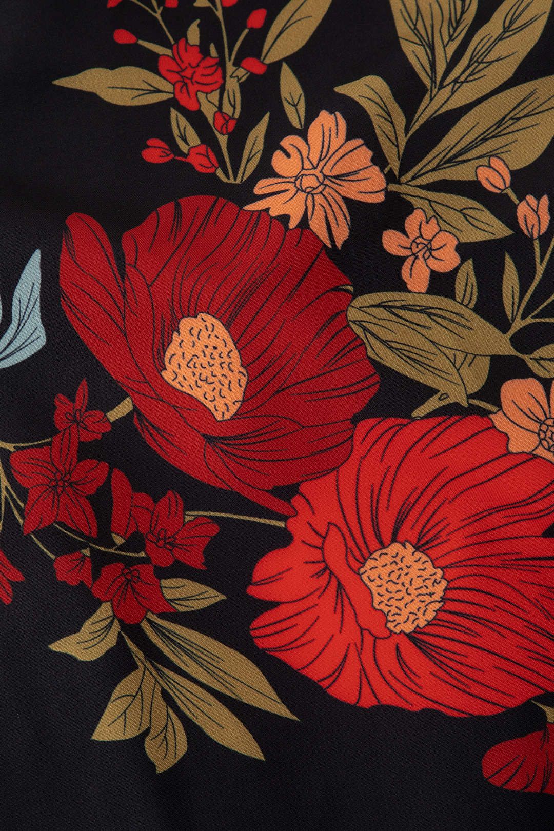 Floral Print Slit Cross Tie Back Maxi Dress sold by Micas product image thumbnail 4