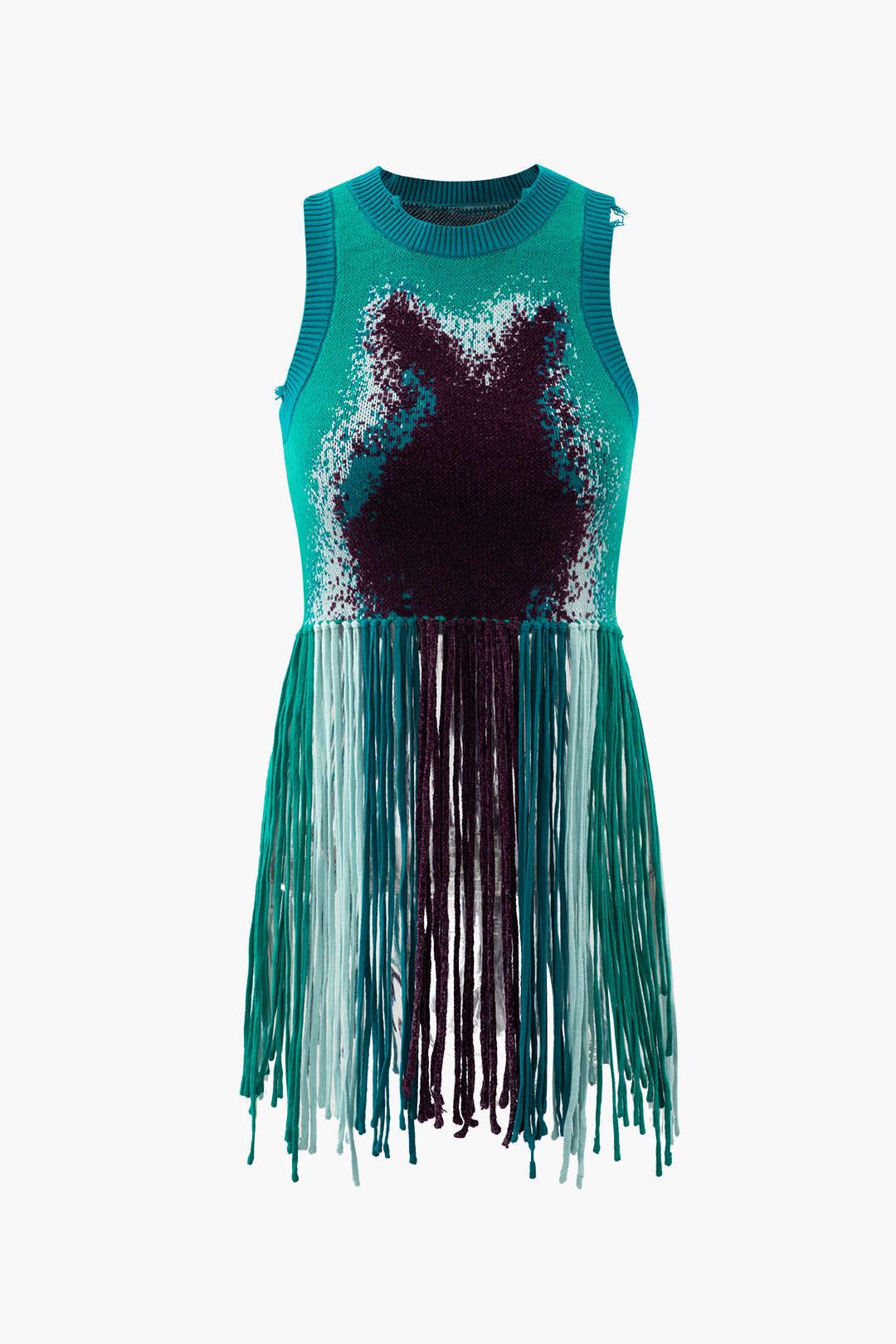 Fringe Hem Knit Tank Top sold by Micas