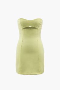 Cut Out Front Strapless Mini Dress sold by Micas