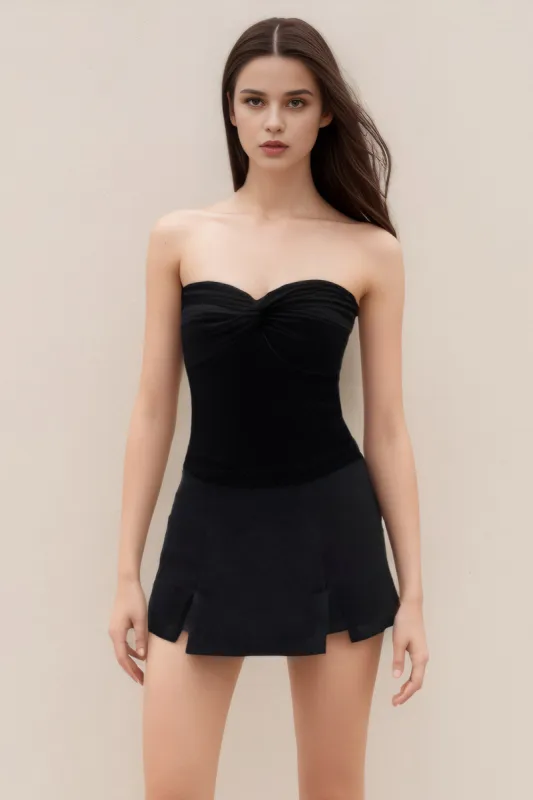 Solid Twist Knot Tube Top sold by Micas