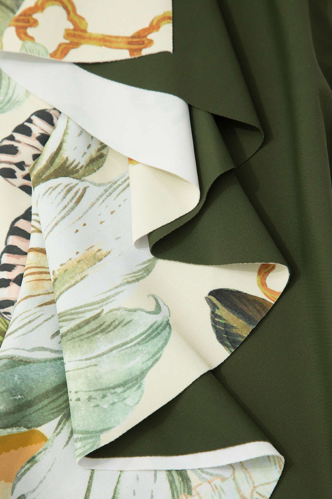 Floral Print One Shoulder One-piece Swimsuit And Ruffle Cover-up Set sold by Micas product image thumbnail 7