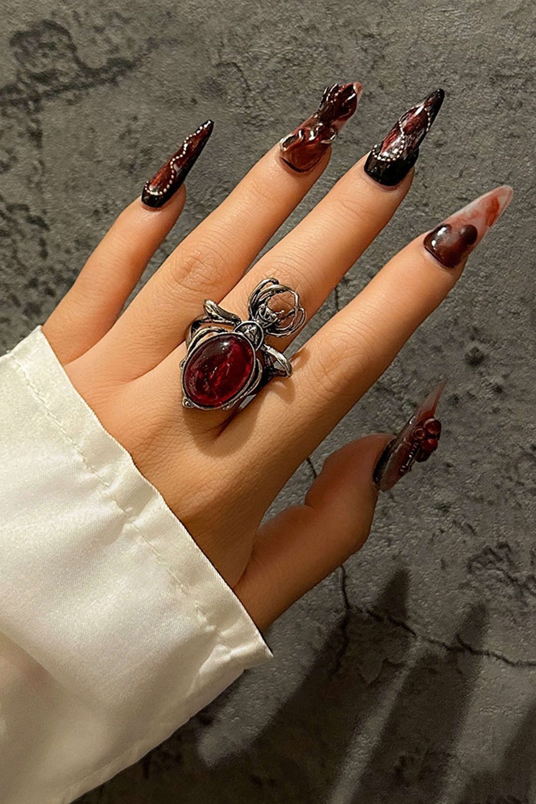 Blood Gem Open Ring sold by Micas