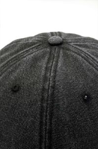 Distressed Denim Baseball Cap sold by Micas