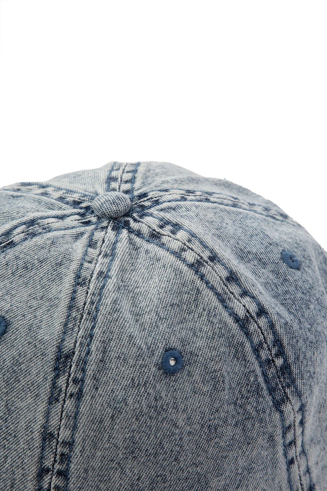 Distressed Denim Baseball Cap sold by Micas product image thumbnail 6