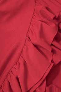 Mock Neck Cut Out Ruffle Mini Dress sold by Micas