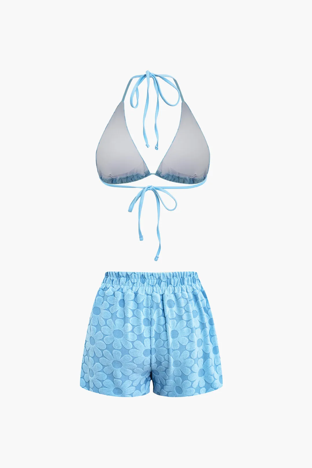 Floral Textured Swimwear Set sold by Micas product image thumbnail 2