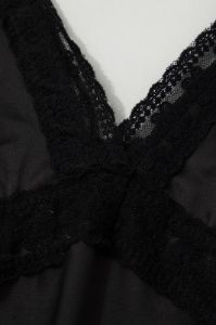 V-neck Floral Lace Trim Maxi Dress sold by Micas