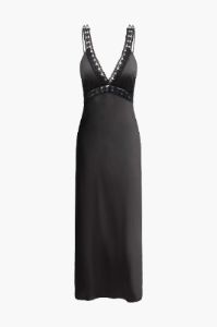 V-neck Floral Lace Trim Maxi Dress sold by Micas