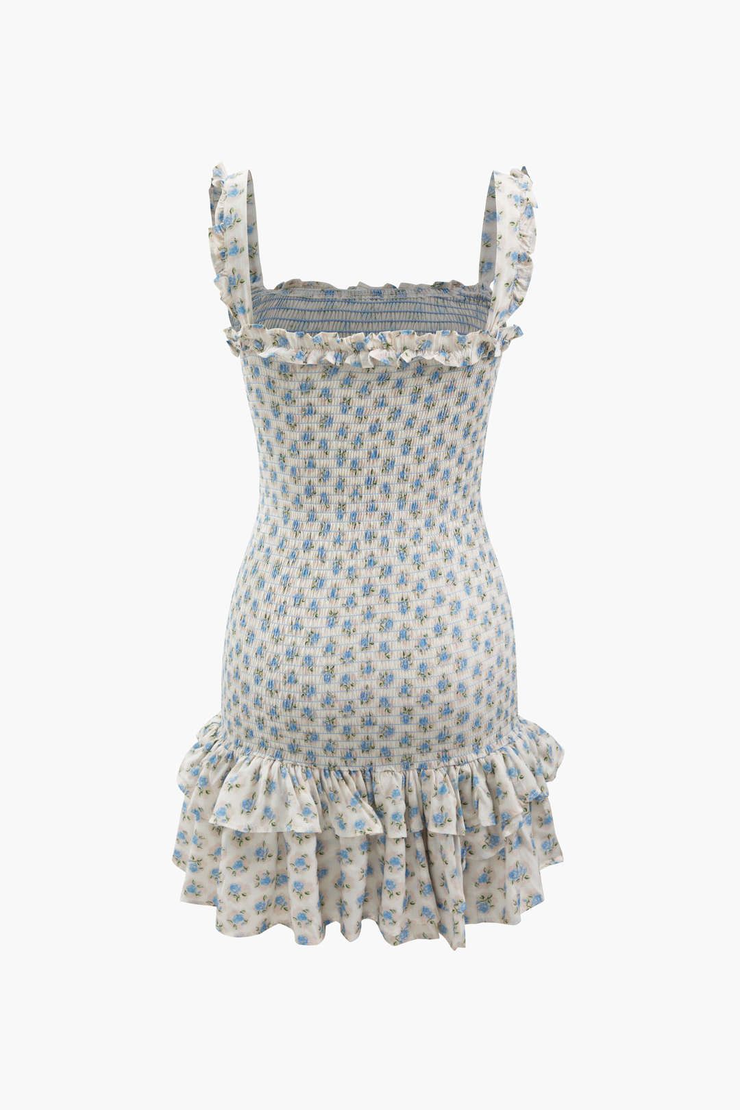 Floral Print Ruffle Mini Dress sold by Micas product image thumbnail 2