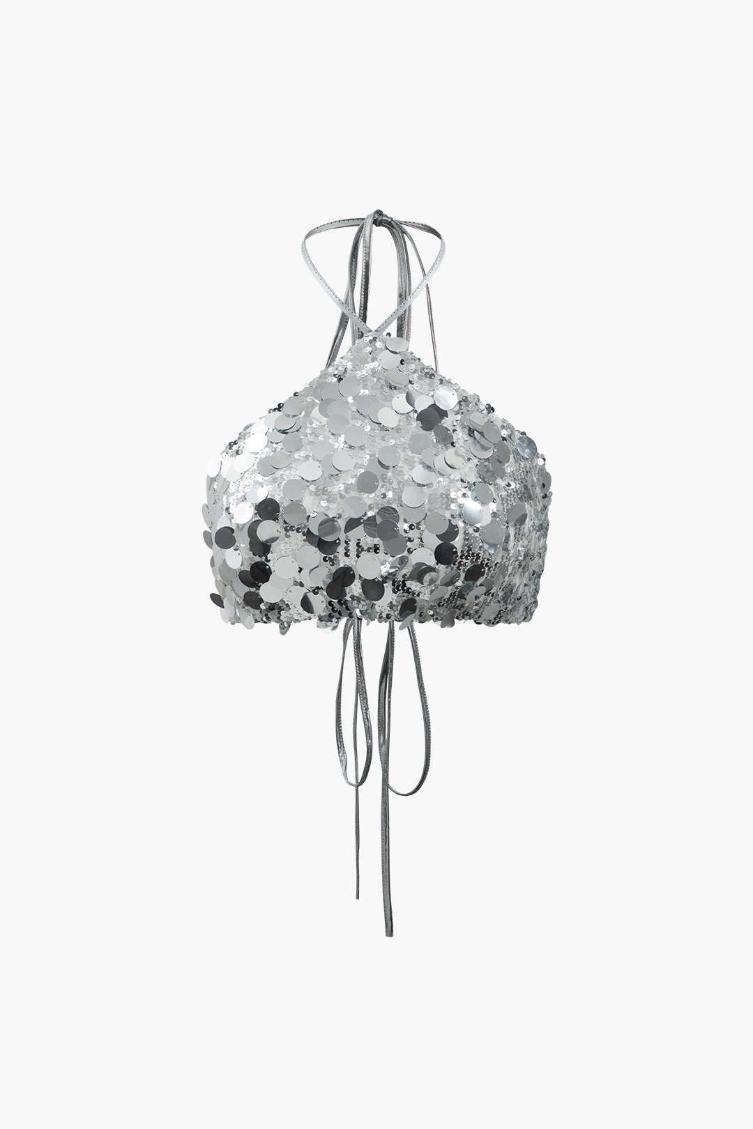 Sequin Halter Backless Top sold by Micas