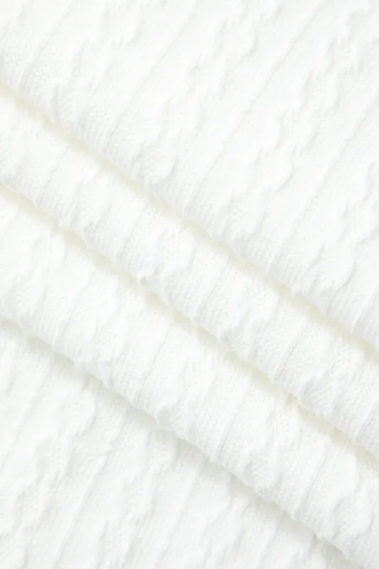 Cut Out Tie Front Cable Knit Long Sleeve Maxi Dress sold by Micas