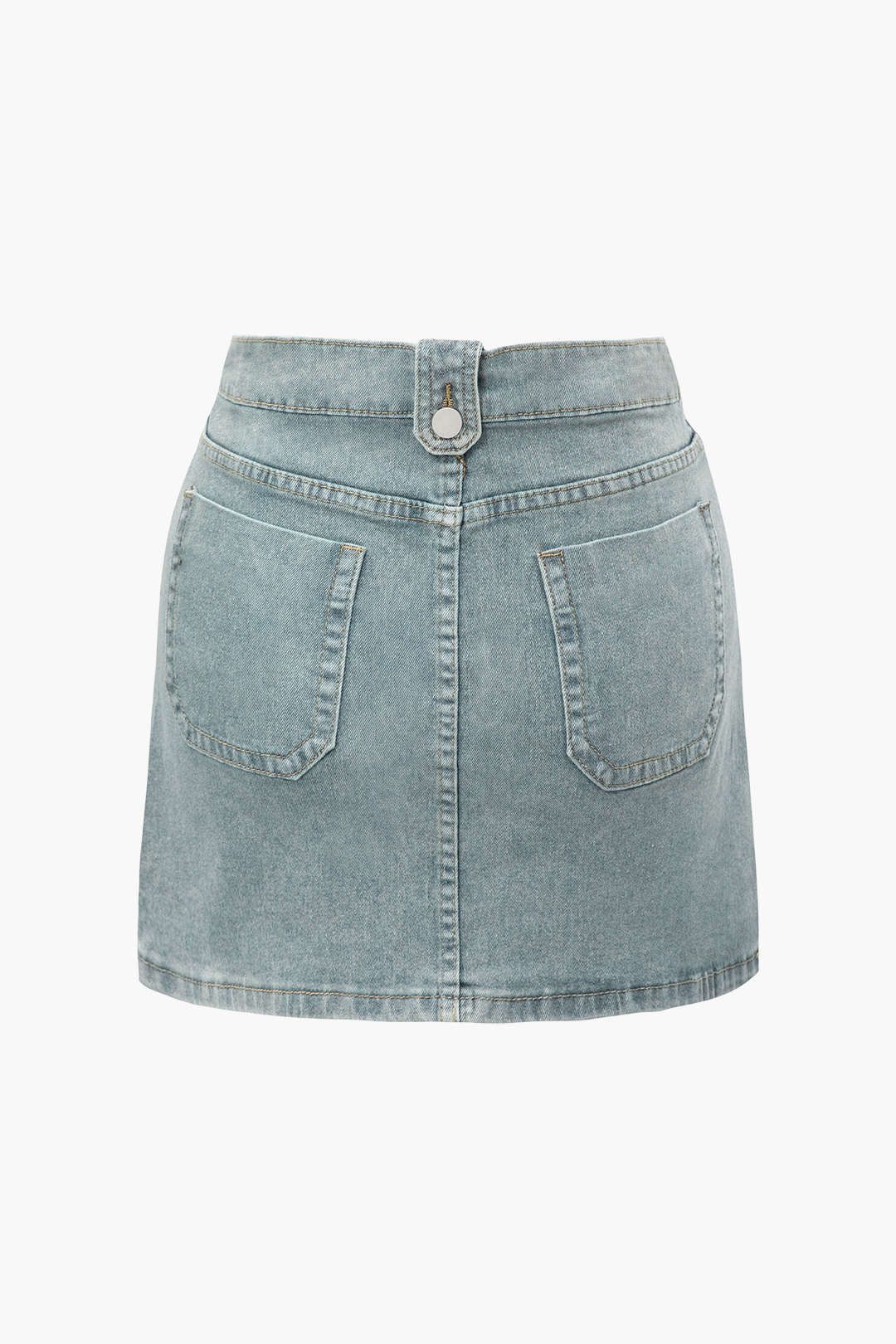 Denim Cargo Mini Skirt sold by Micas product image thumbnail 2