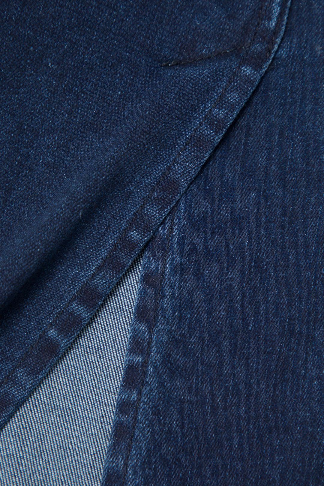 Denim Back Slit Strapless Midi Dress sold by Micas product image thumbnail 6