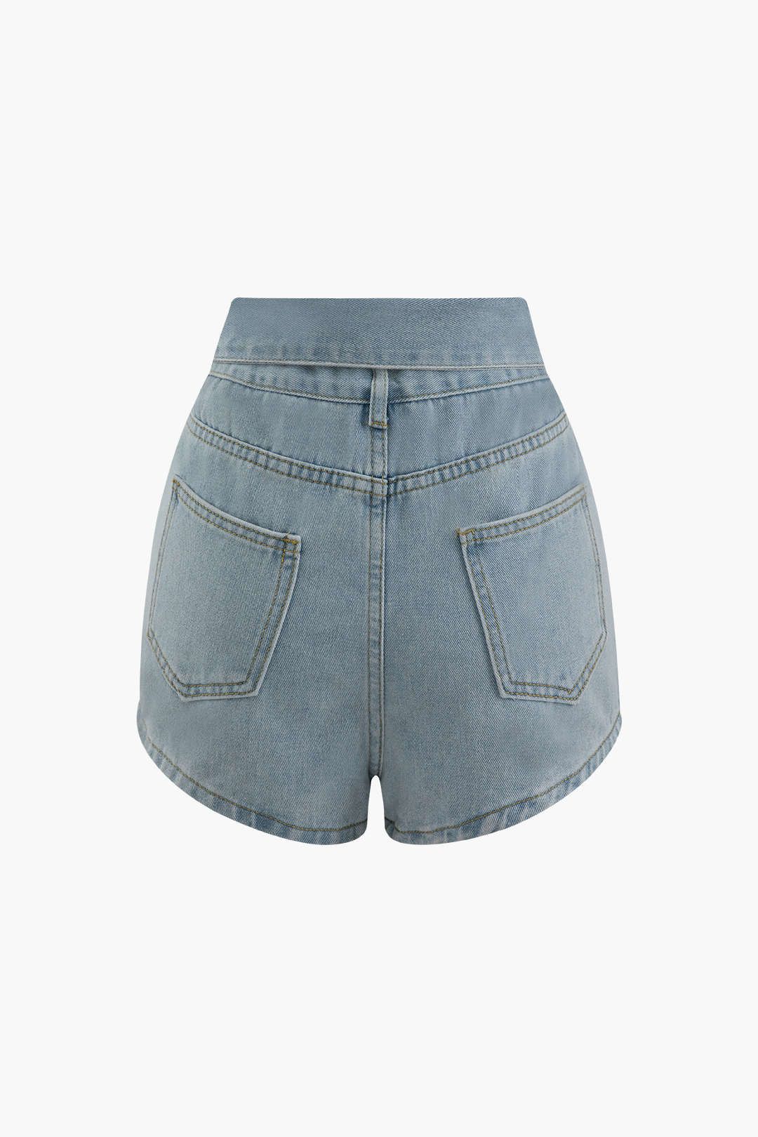 Foldover Waist Denim Shorts sold by Micas product image thumbnail 2