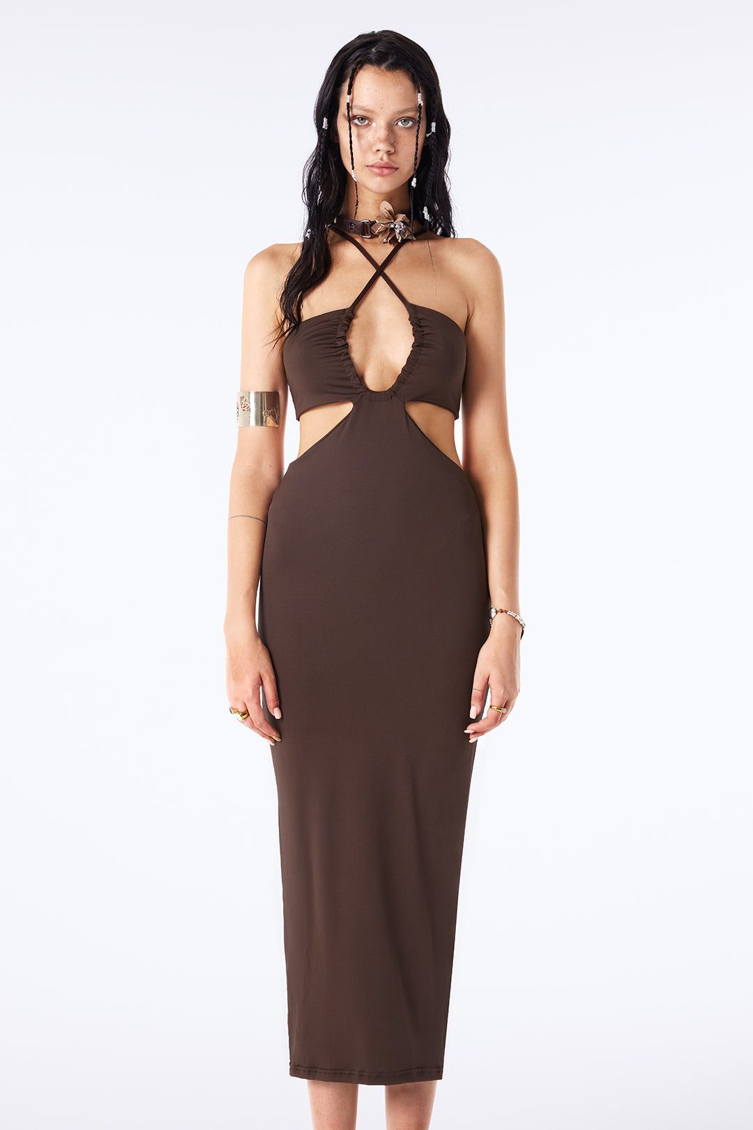 Hollow Out Strappy Maxi Dress sold by Micas product image thumbnail 7
