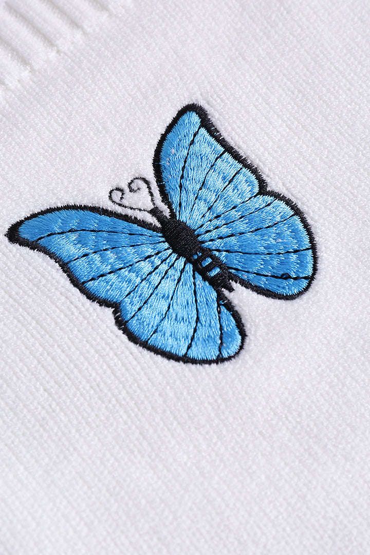 Butterfly Embroidered Knit Cami Top sold by Micas product image thumbnail 5
