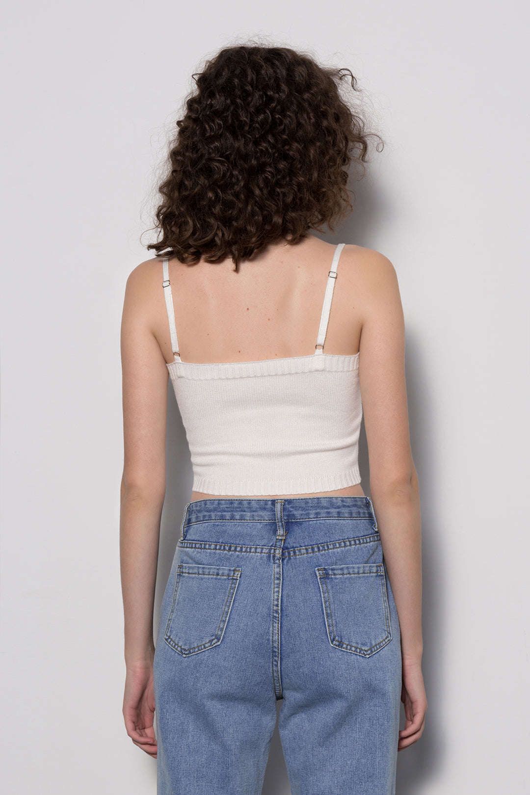 Butterfly Embroidered Knit Cami Top sold by Micas product image thumbnail 2