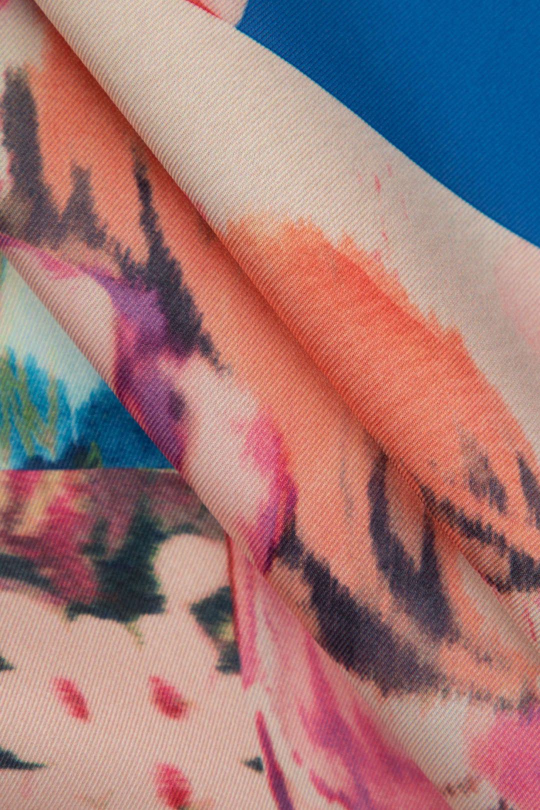 Floral Print V-neck Wrap Blouse sold by Micas product image thumbnail 4