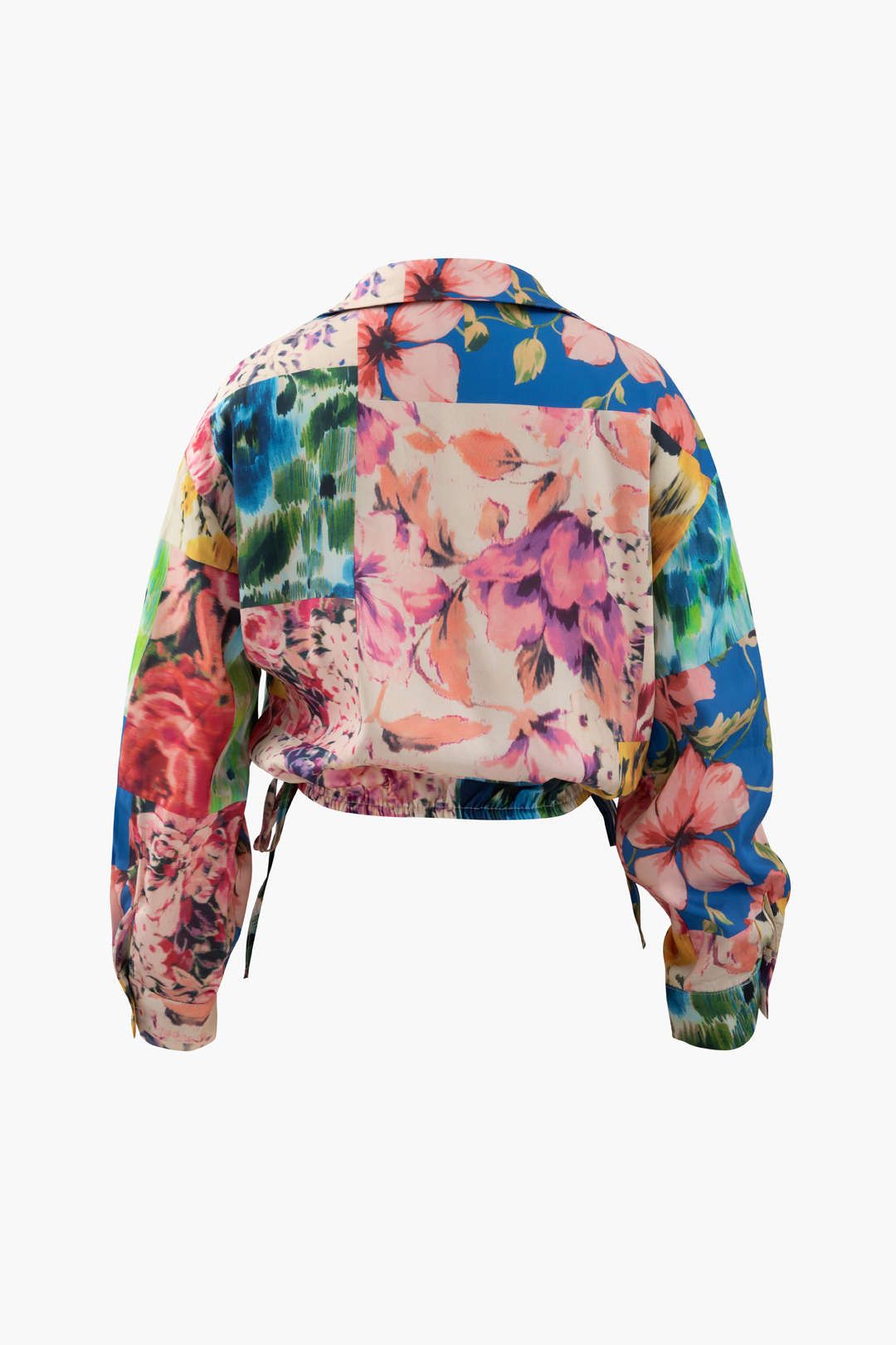 Floral Print V-neck Wrap Blouse sold by Micas product image thumbnail 2