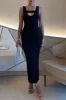 Square Neck Cut Out Sleeveless Maxi Dress sold by Micas