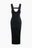 Square Neck Cut Out Sleeveless Maxi Dress sold by Micas