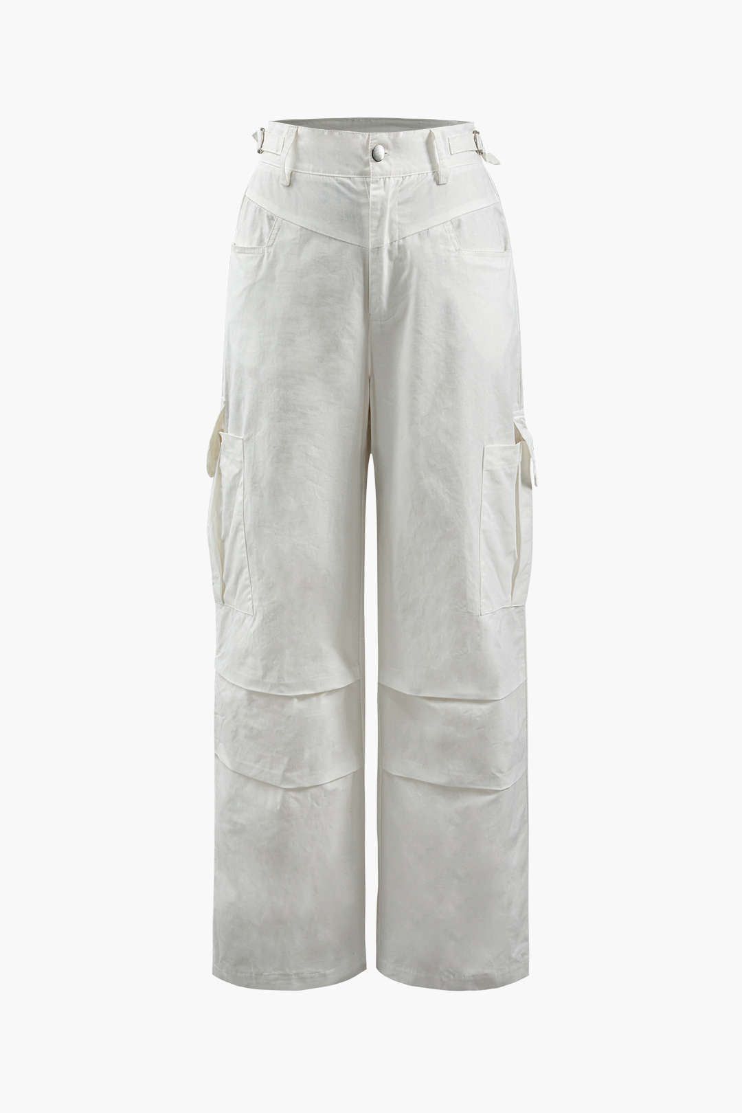 Multi-pocket Wide Leg Cargo Pants sold by Micas
