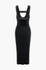 Square Neck Cut Out Sleeveless Maxi Dress sold by Micas