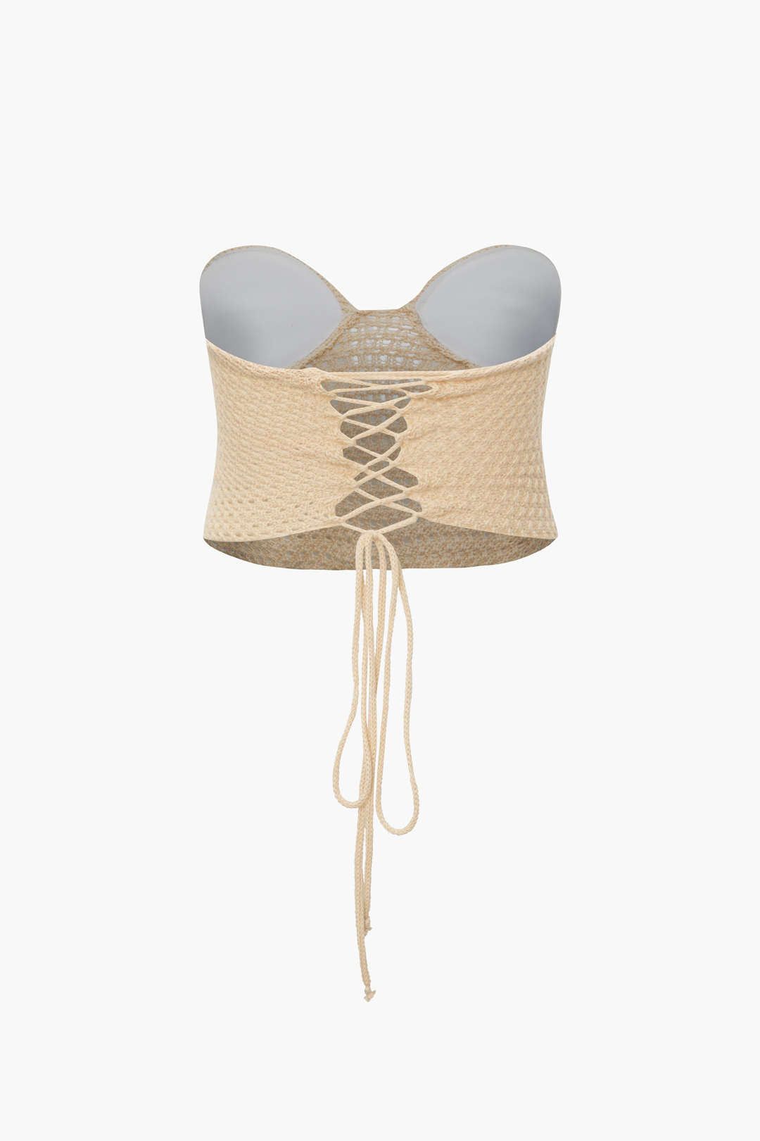 3D Flower Knit Tube Top sold by Micas product image thumbnail 2