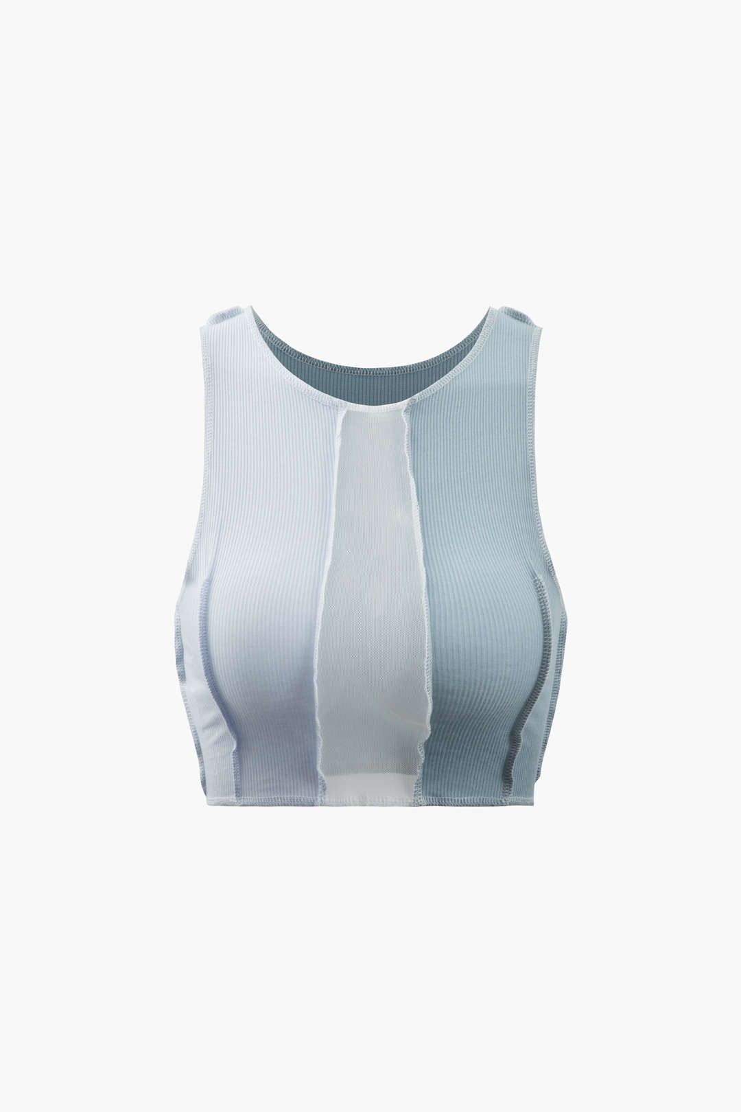 Contrast Mesh Insert Tank Top sold by Micas