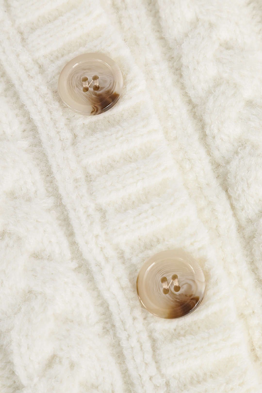 Flower Cable Knit Cardigan sold by Micas product image thumbnail 3