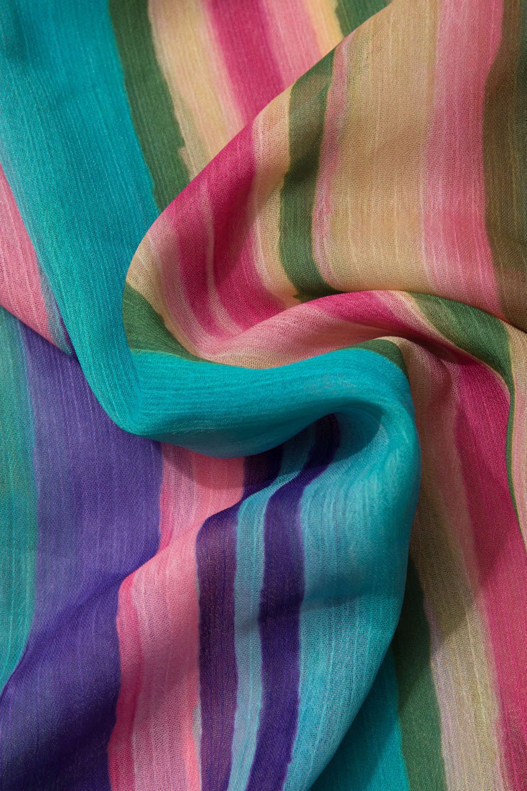 Multicolor Stripe Frill Detail Sleeveless Maxi Dress sold by Micas product image thumbnail 5