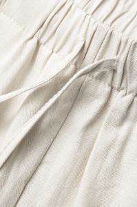 Linen-Blend Drawstring Waist Wide Leg Pants sold by Micas