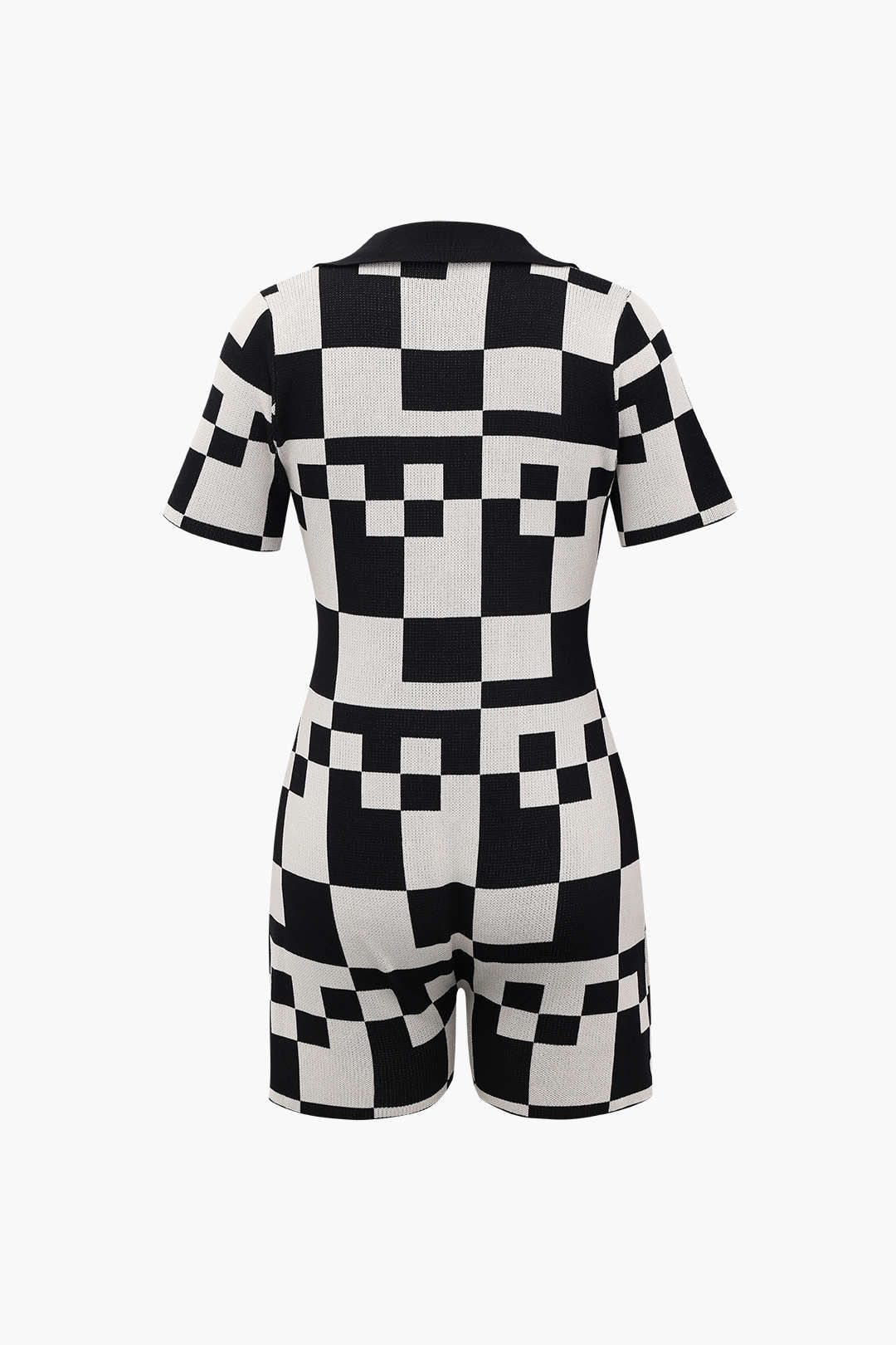 Checkerboard Knit Romper sold by Micas product image thumbnail 2