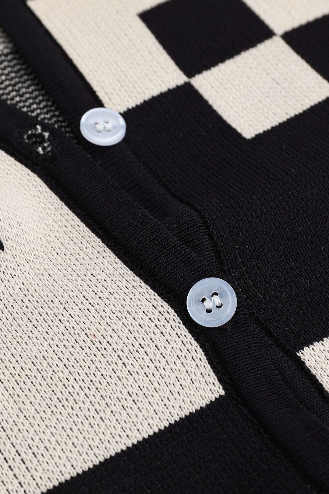 Checkerboard Knit Romper sold by Micas product image thumbnail 3