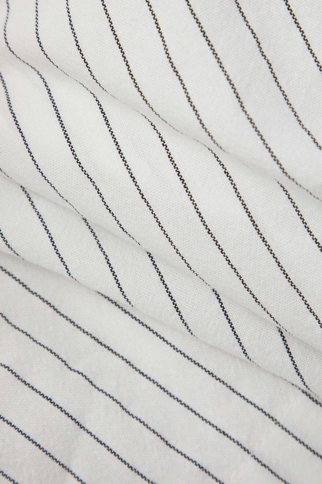 Linen-Blend Stripe Shorts With Straw Belt sold by Micas product image thumbnail 4