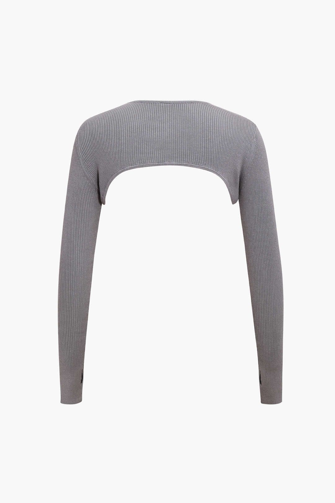 Super Cropped Long Sleeve Knit Top sold by Micas product image thumbnail 5