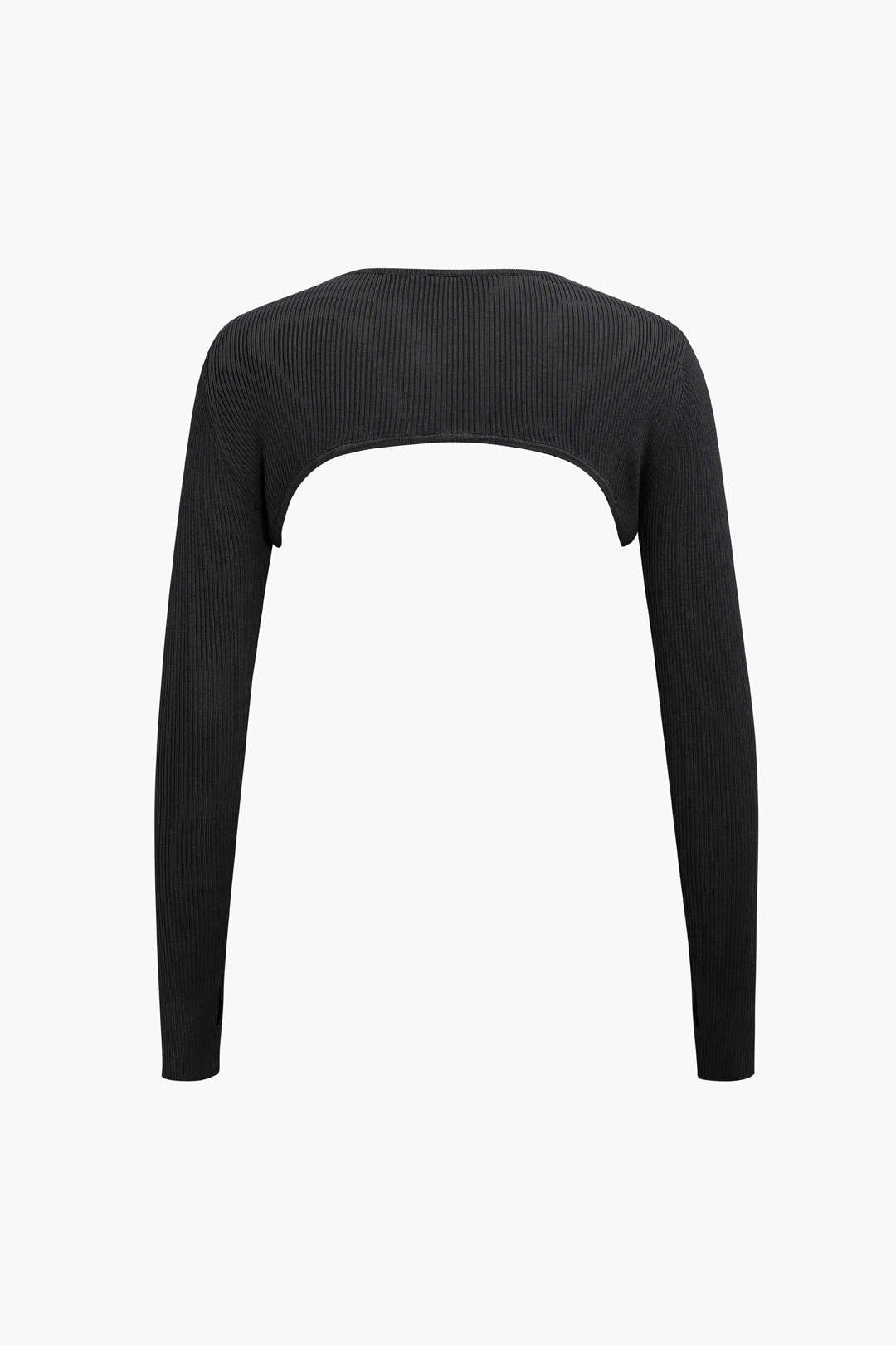 Super Cropped Long Sleeve Knit Top sold by Micas product image thumbnail 8