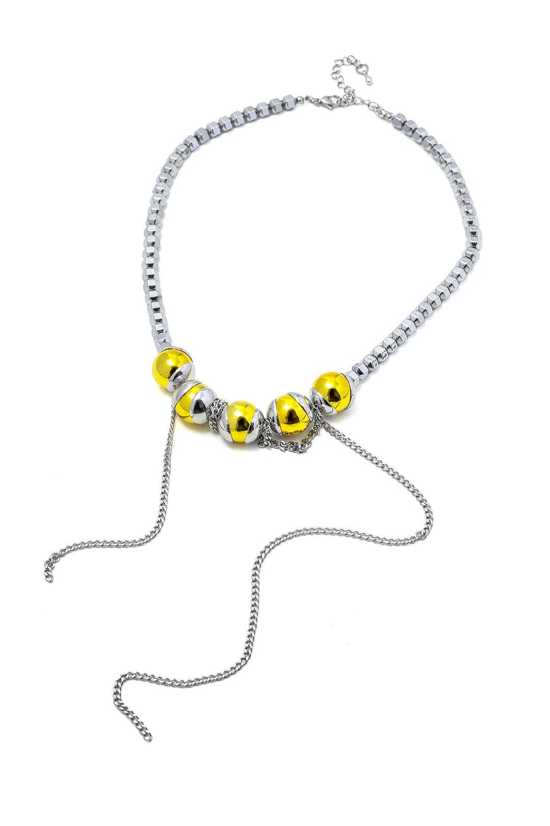 Round Bead Box Chain Necklace sold by Micas