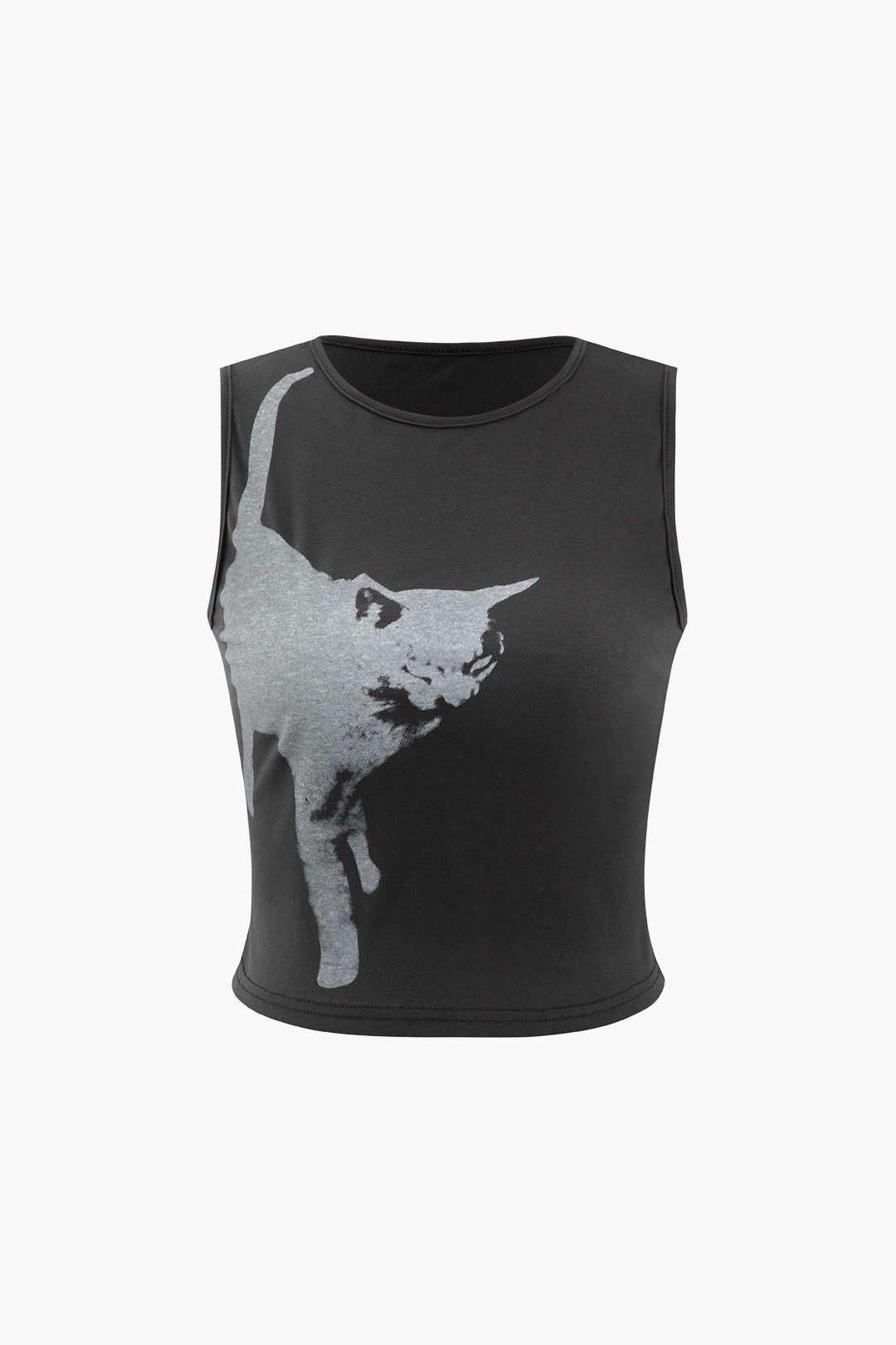Cat Graphic Tank Top sold by Micas