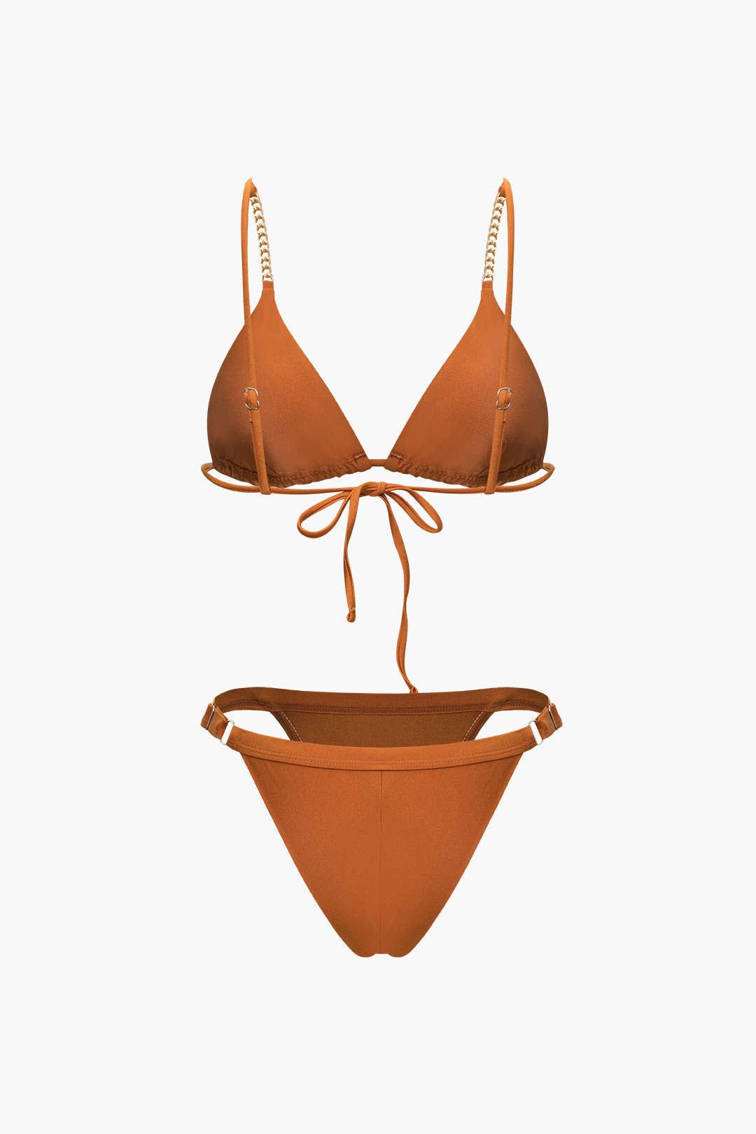 Tie Back Metal Chain Bikini Swimsuit Set sold by Micas product image thumbnail 2