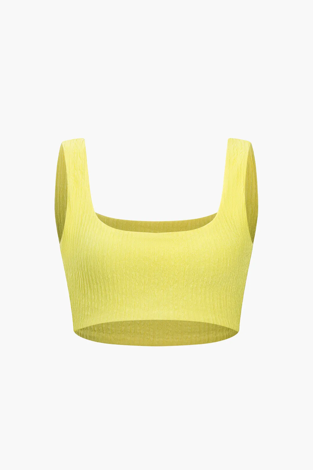 Solid Crop tanktop og slids twist knude nederdel sæt sold by Micas product image thumbnail 2